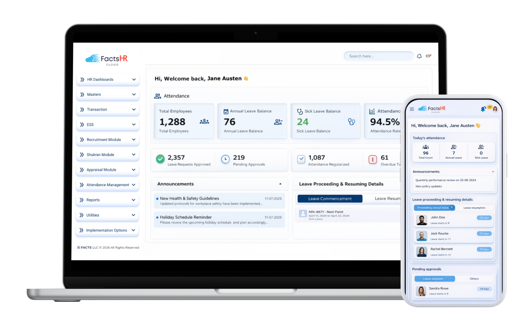 Best HR Software in Dubai & UAE | HRMS Dubai | FactsHR Cloud